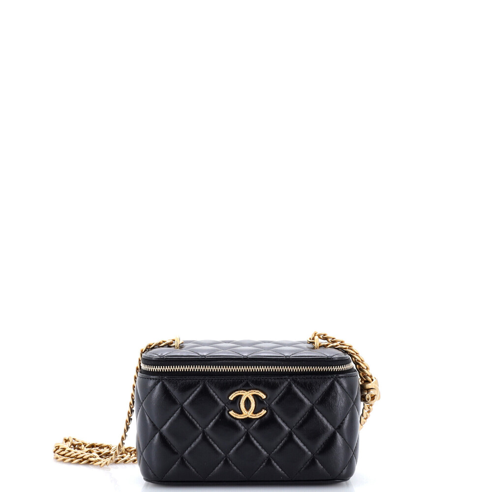 Chanel Small All Slide Long Vanity Case with Chain